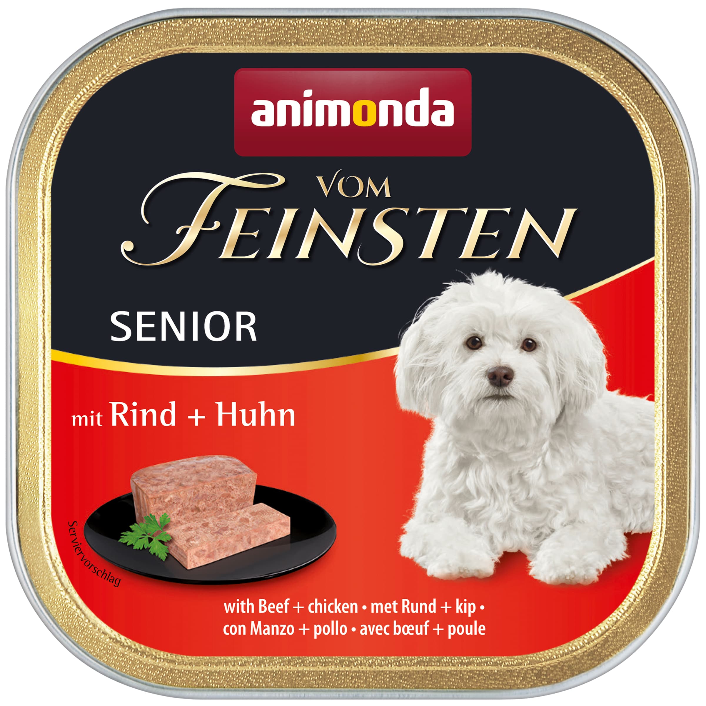 ANIMONDA Hundenassfutter vom Feinsten Senior Rind & Huhn