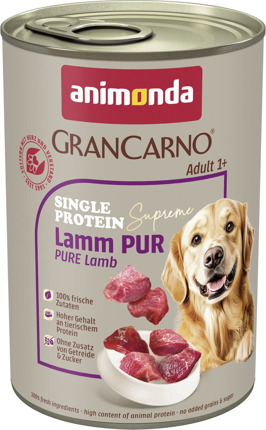 ANIMONDA Hundenassfutter GranCarno Adult Single Protein Lamm pur