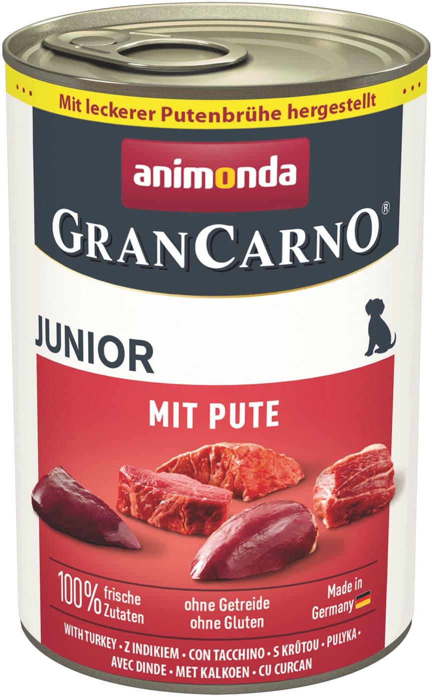 ANIMONDA Hundenassfutter GranCarno Junior mit Pute