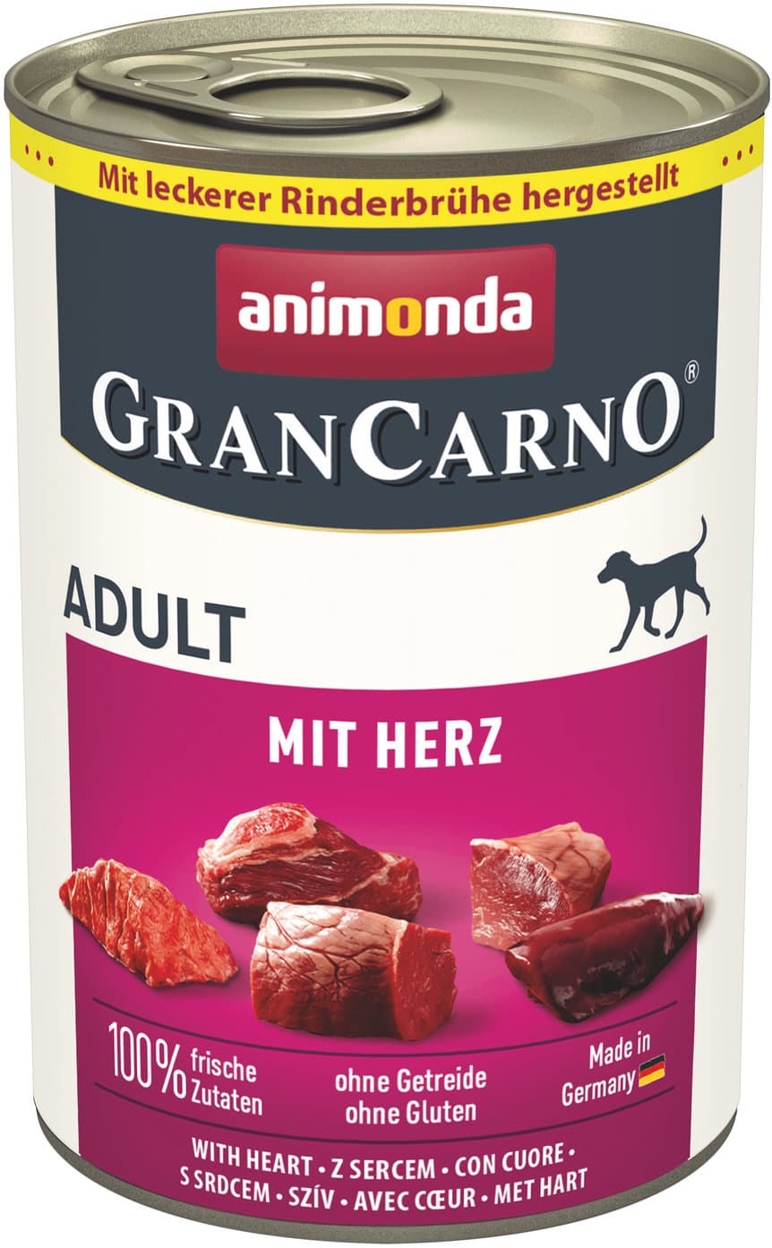 ANIMONDA Hundenassfutter GranCarno Adult mit Herz