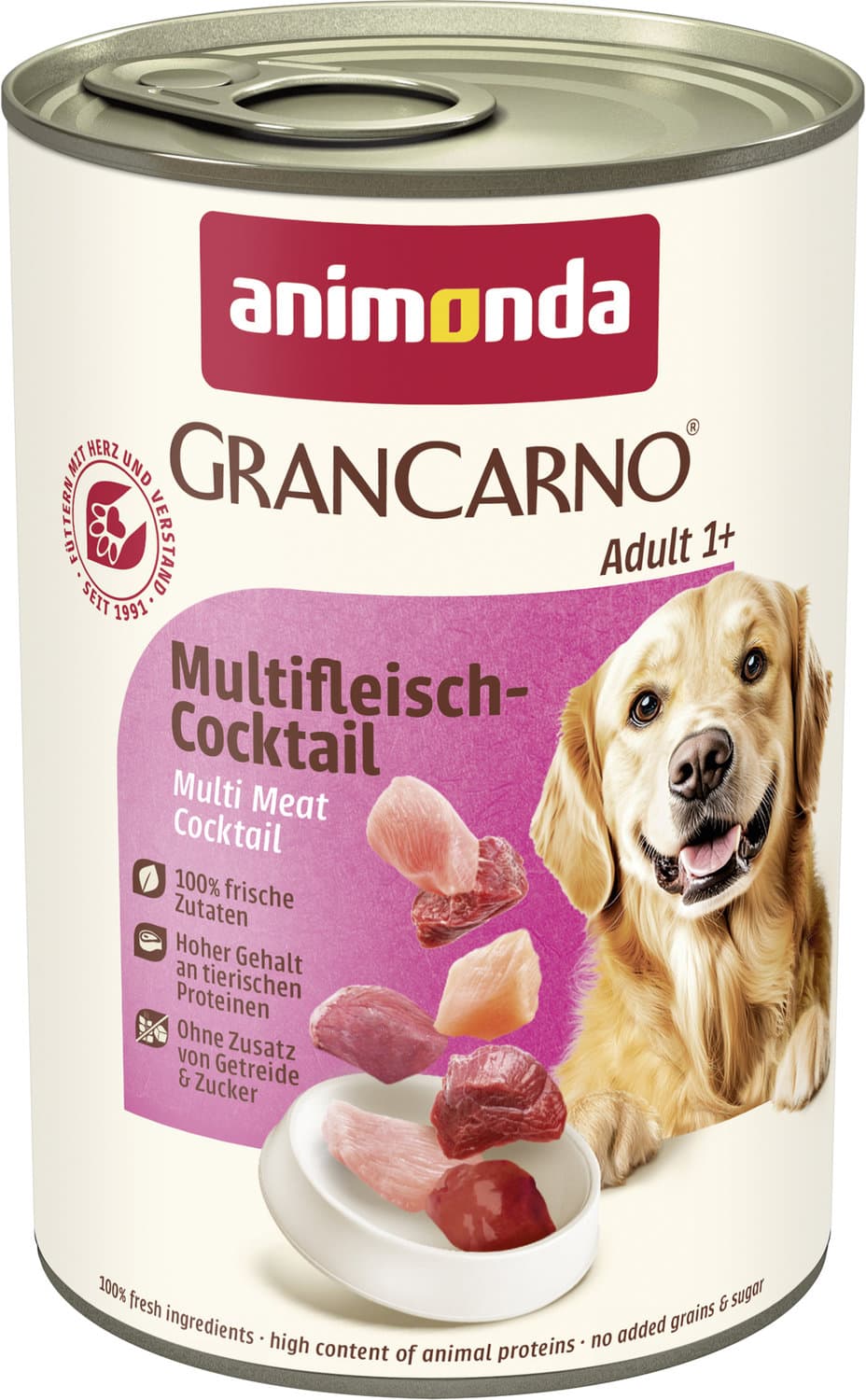 ANIMONDA Hundenassfutter GranCarno Adult Multifleisch-Cocktail