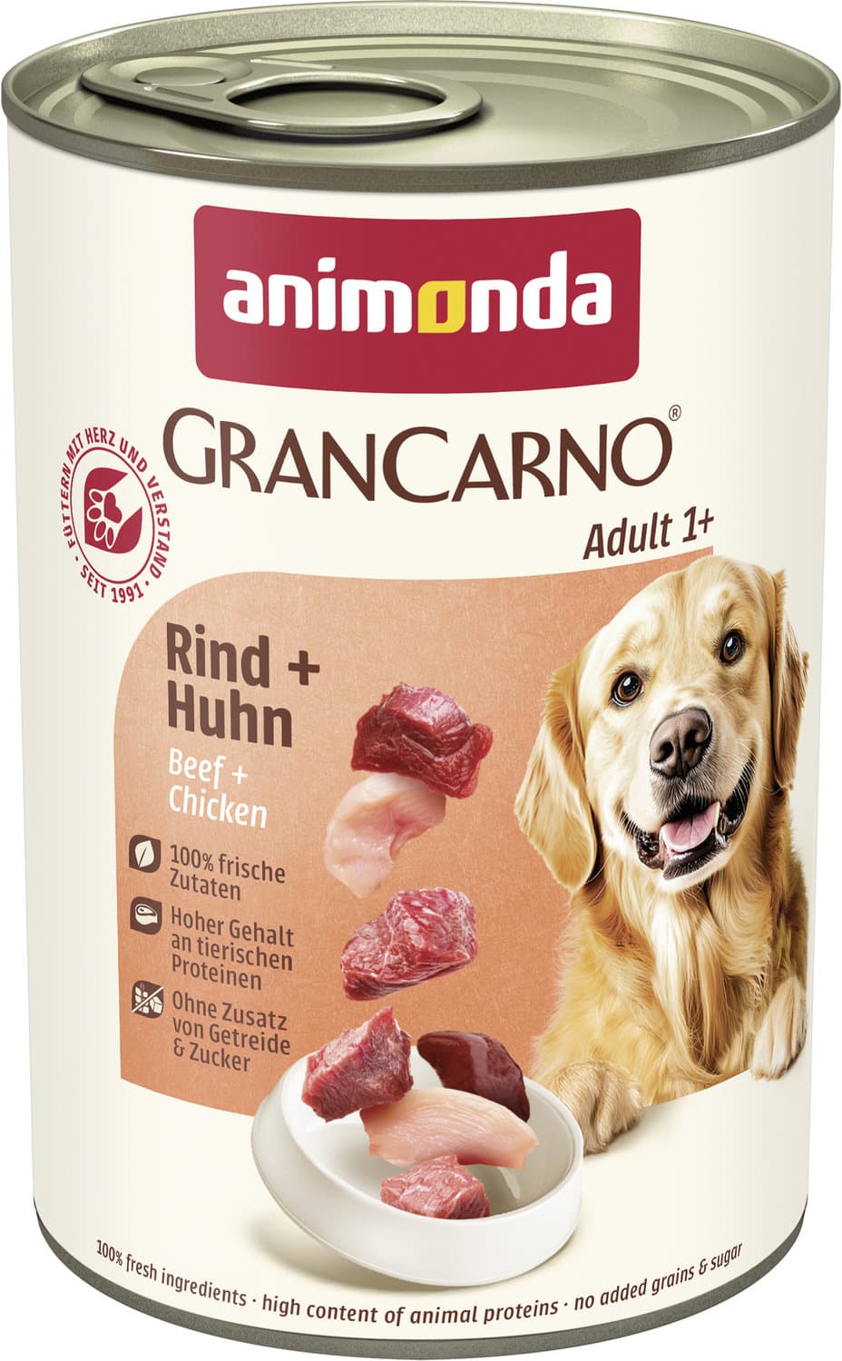ANIMONDA Hundenassfutter GranCarno Adult Rind + Huhn