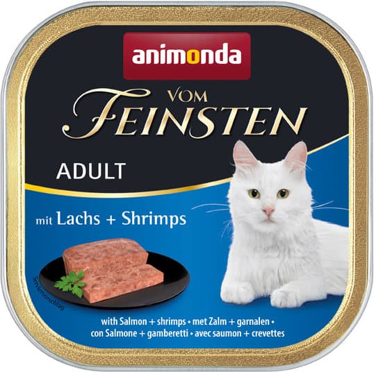 ANIMONDA Katzennassfutter vom Feinsten Adult mit Lachs + Shrimps