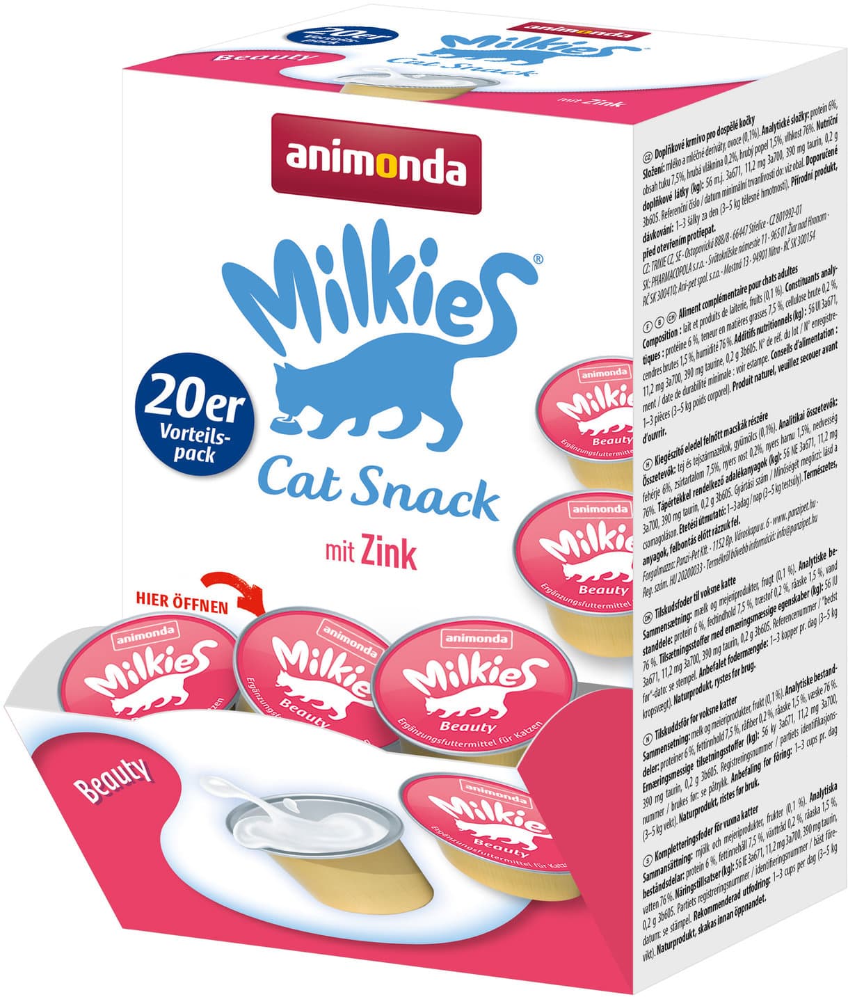 ANIMONDA Katzensnack Milkie Beauty mit Zink