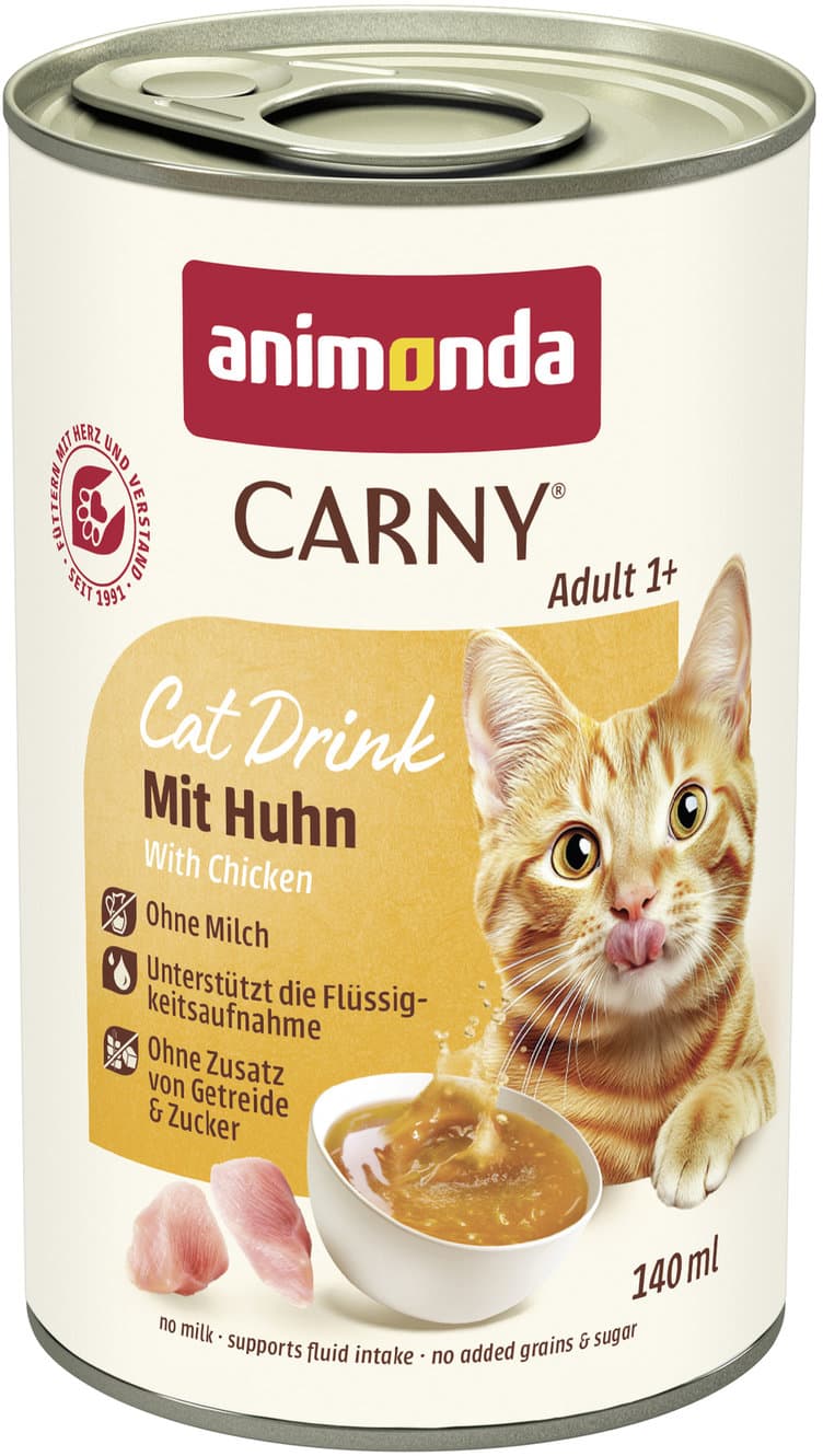 ANIMONDA Katzennassfutter Carny Cat Drink Adult mit Huhn