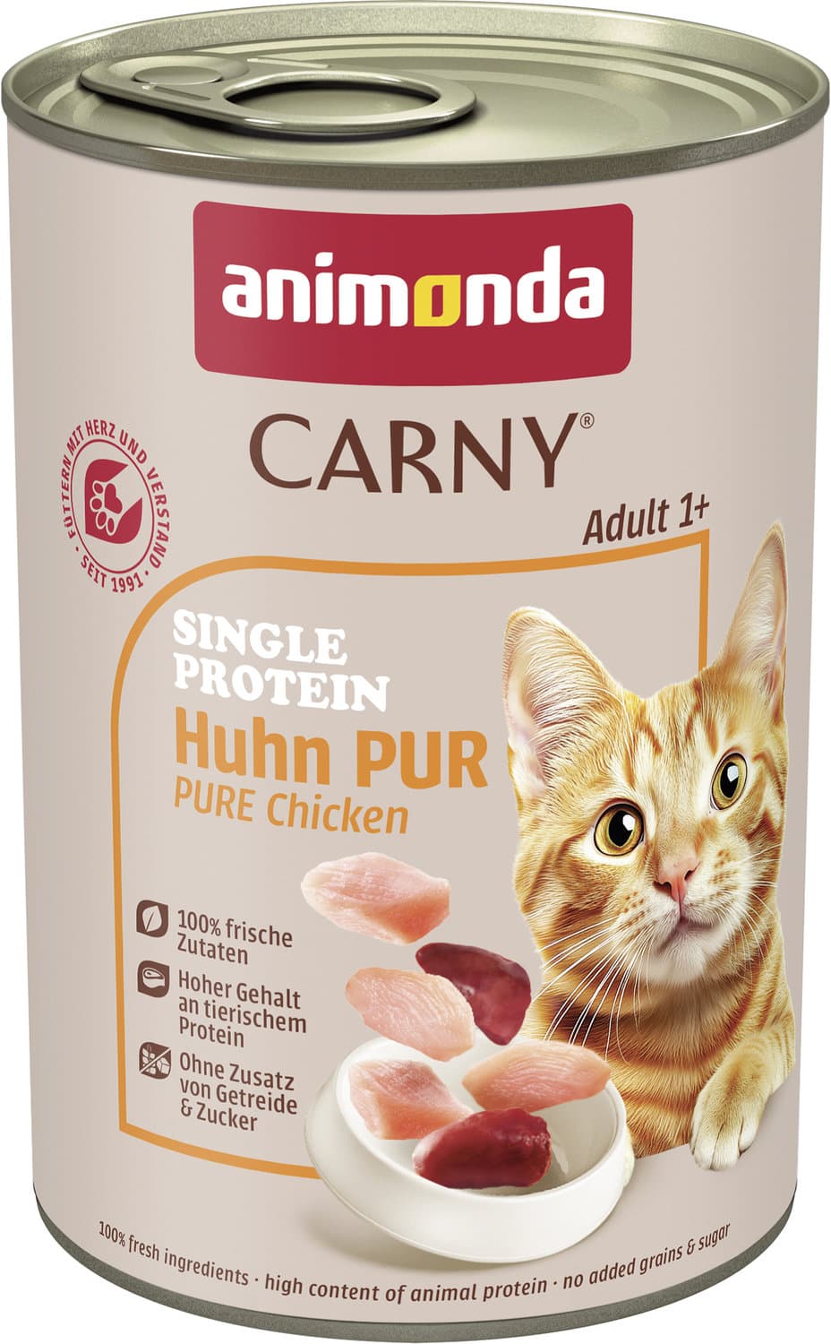 ANIMONDA Katzennassfutter Carny Adult Single Protein Huhn pur