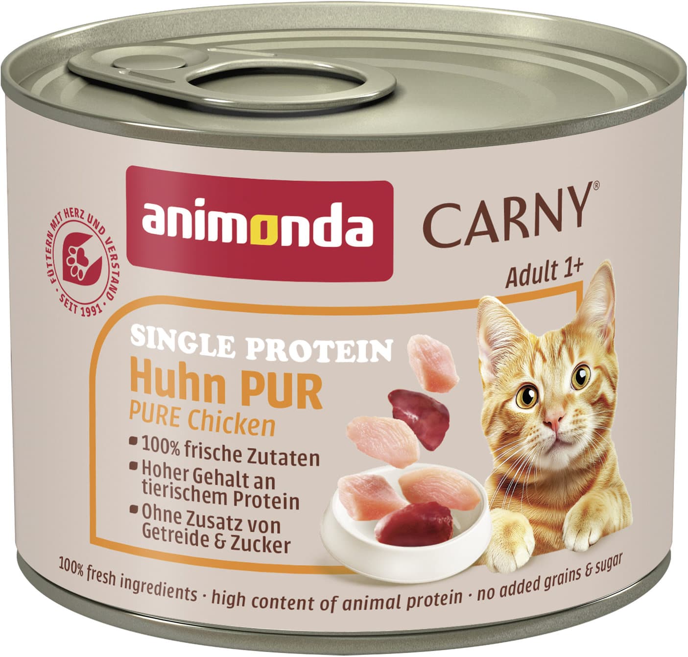 ANIMONDA Katzennassfutter Carny Adult Single Protein Huhn pur