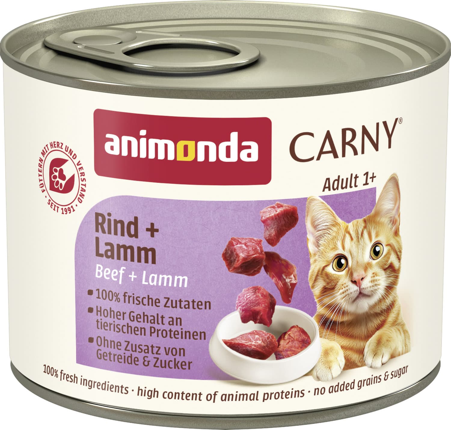 ANIMONDA Katzennassfutter Carny Adult Rind + Lamm