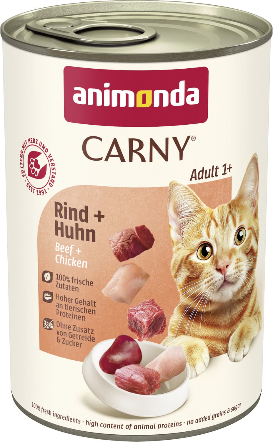 ANIMONDA Katzennassfutter Carny Adult Rind + Huhn