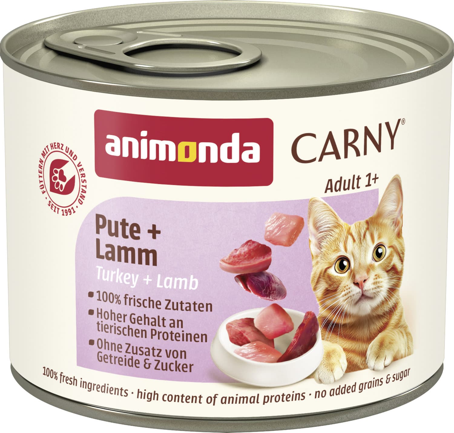 ANIMONDA Katzennassfutter Carny Adult Pute + Lamm