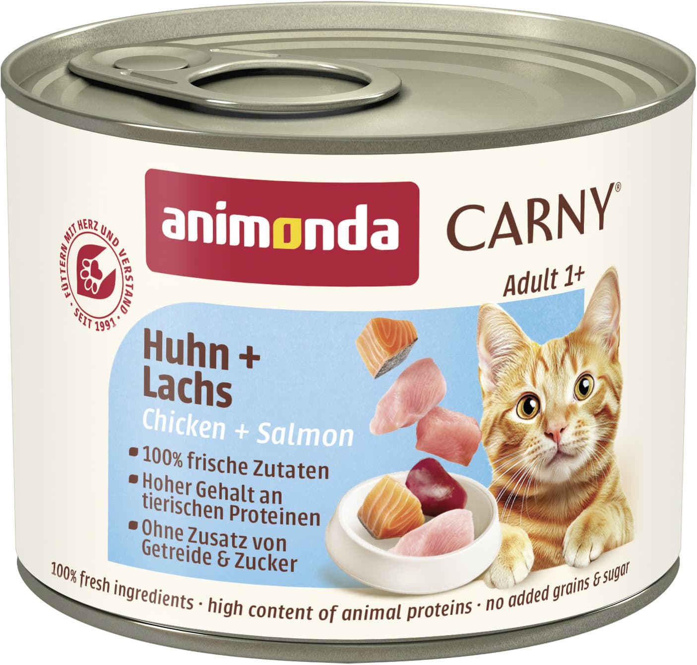 ANIMONDA Katzennassfutter Carny Adult Huhn + Lachs