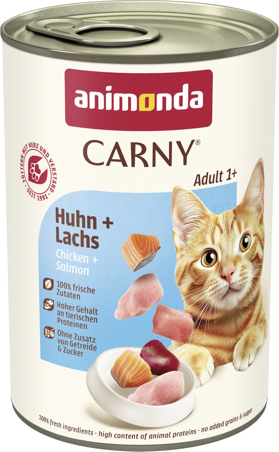 ANIMONDA Katzennassfutter Carny Adult Huhn + Lachs