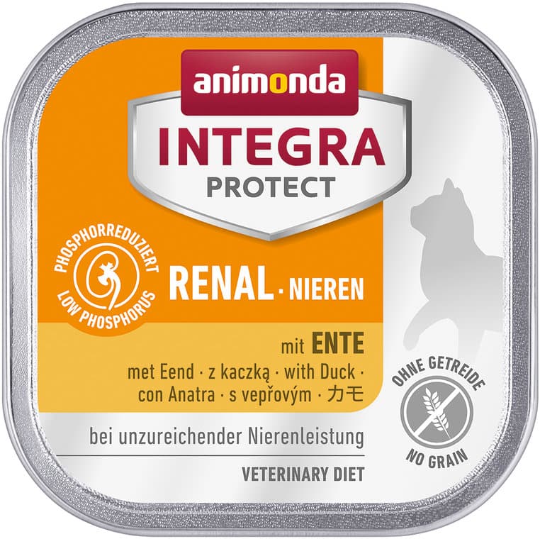 ANIMONDA Katzennassfutter Integra Protect Niere mit Ente