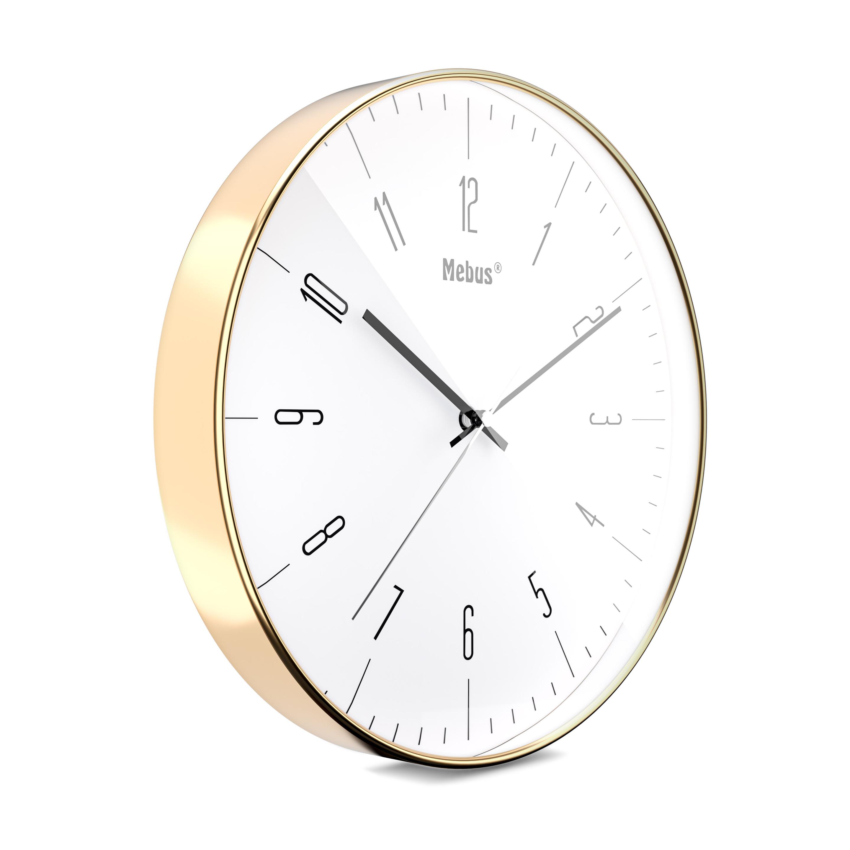 Mebus Quarz-Wanduhr Ø30cm