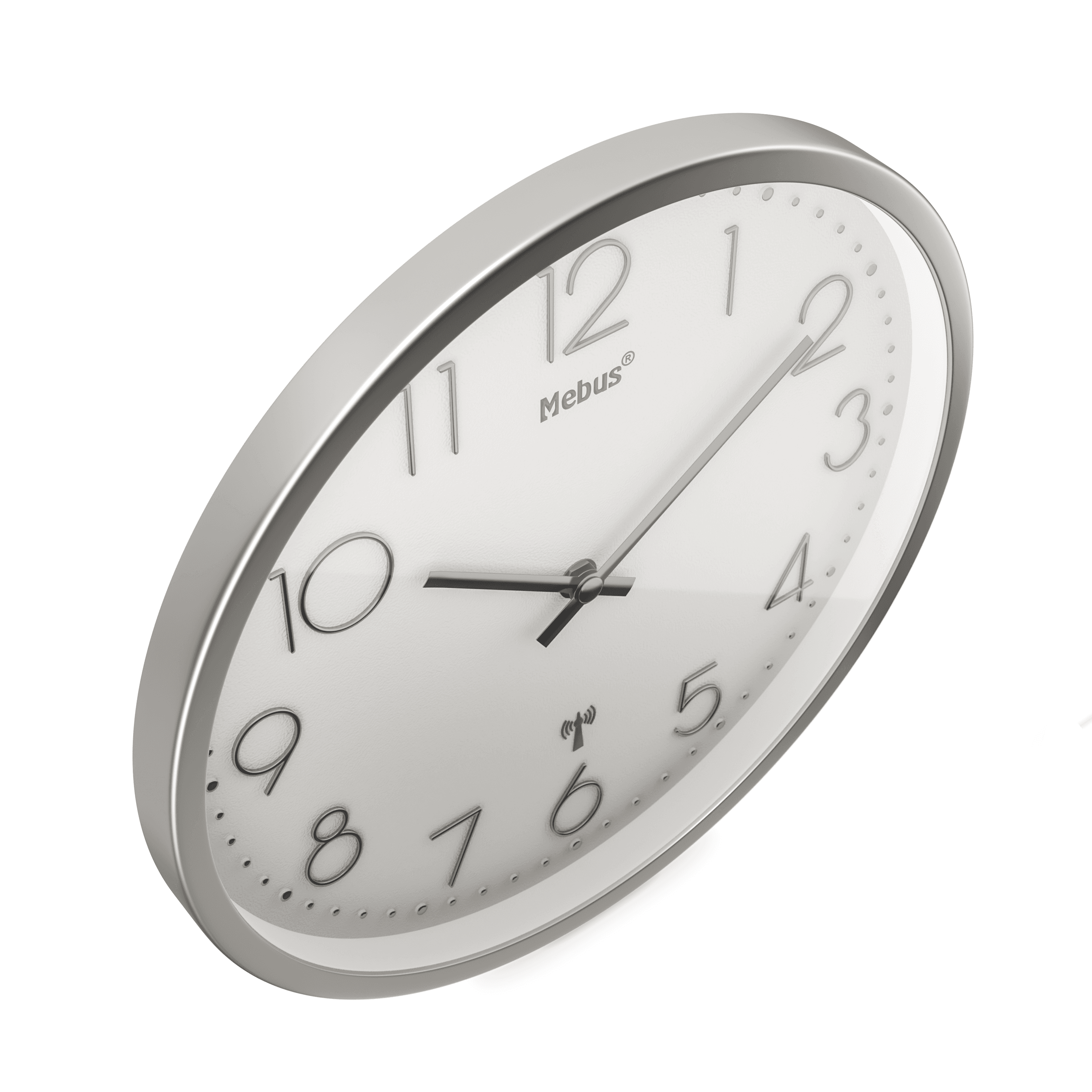 Produktbild Mebus Funk-Wanduhr Ø25cm 3 von 4