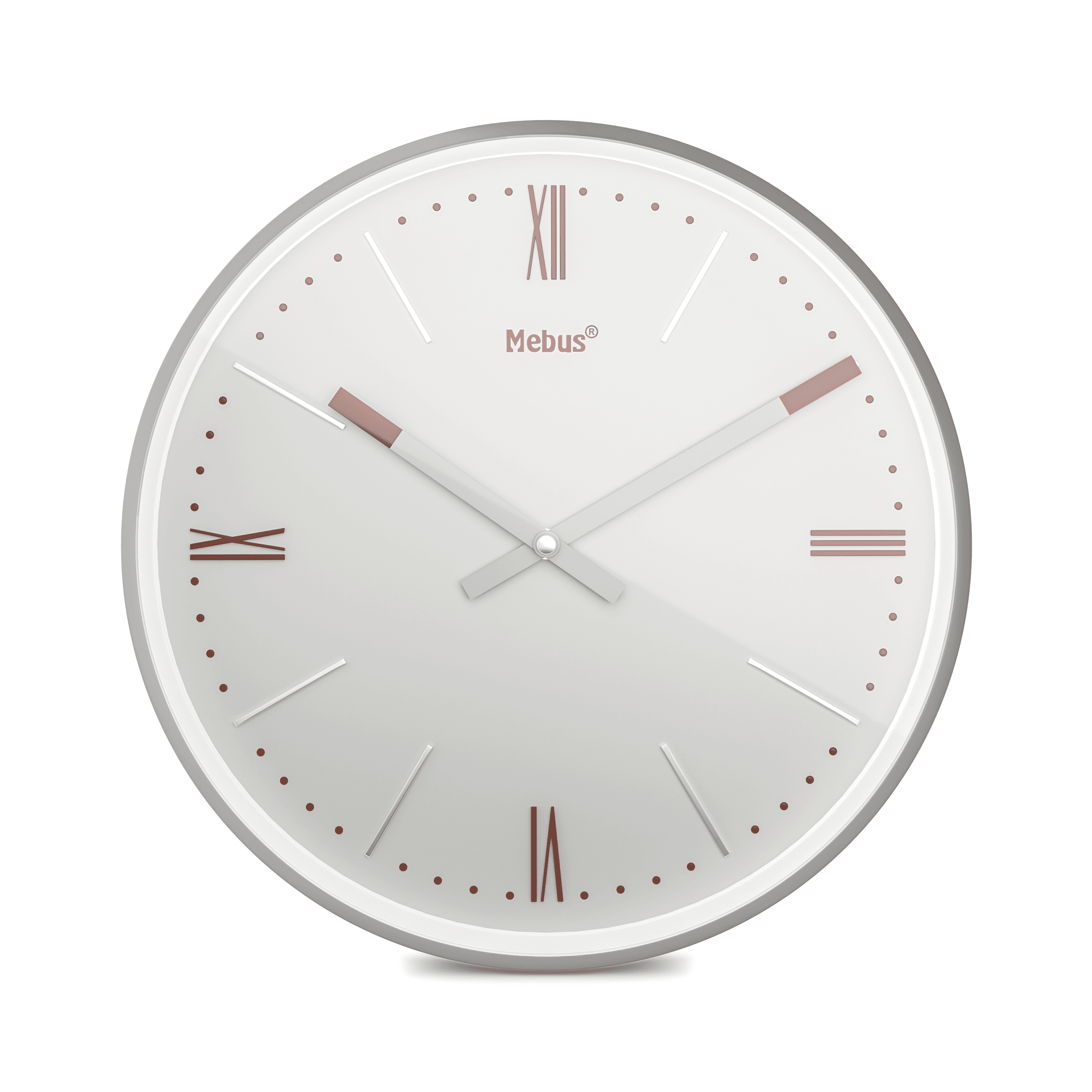 Mebus Quarz-Wanduhr Ø25cm