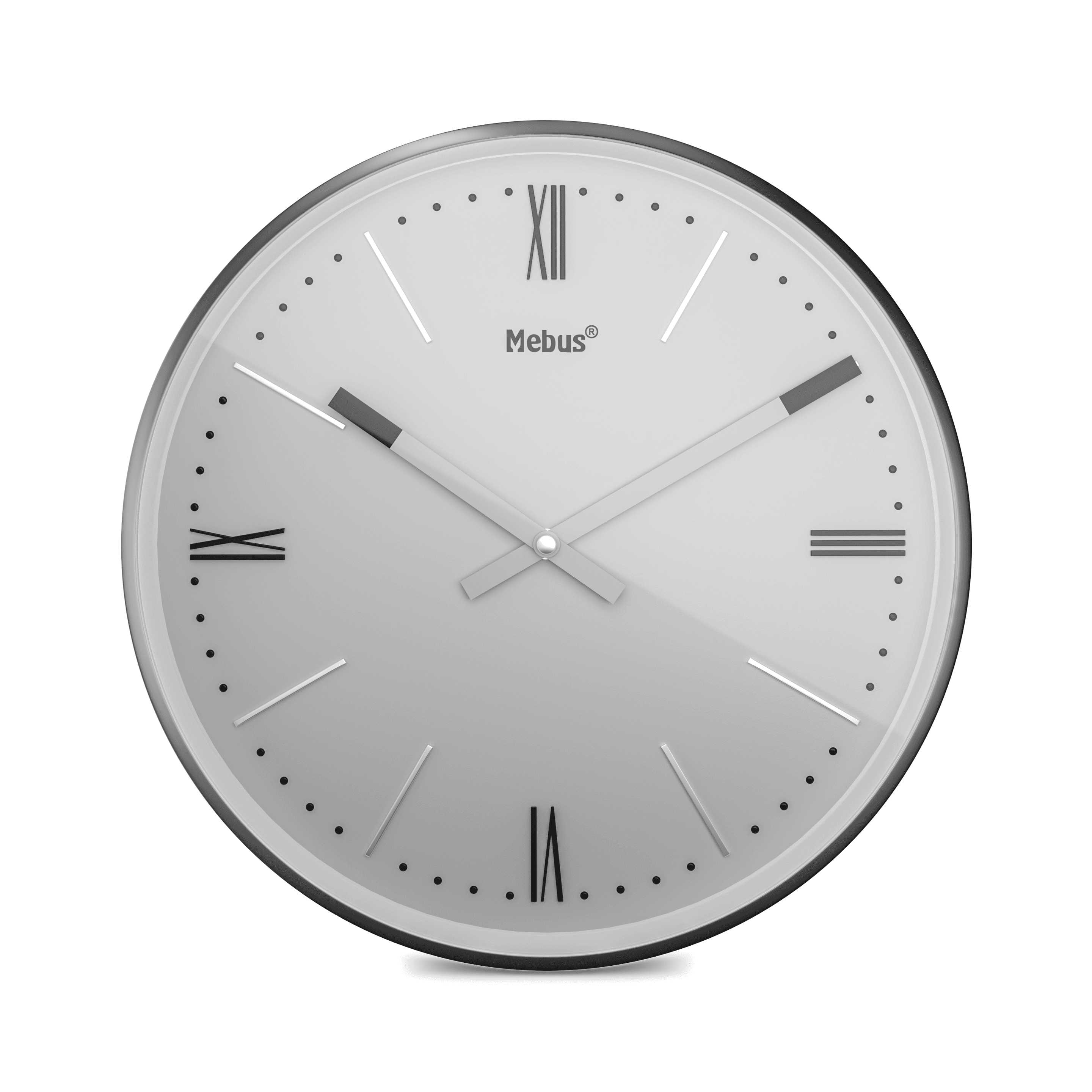 Mebus Quarz-Wanduhr Ø25cm