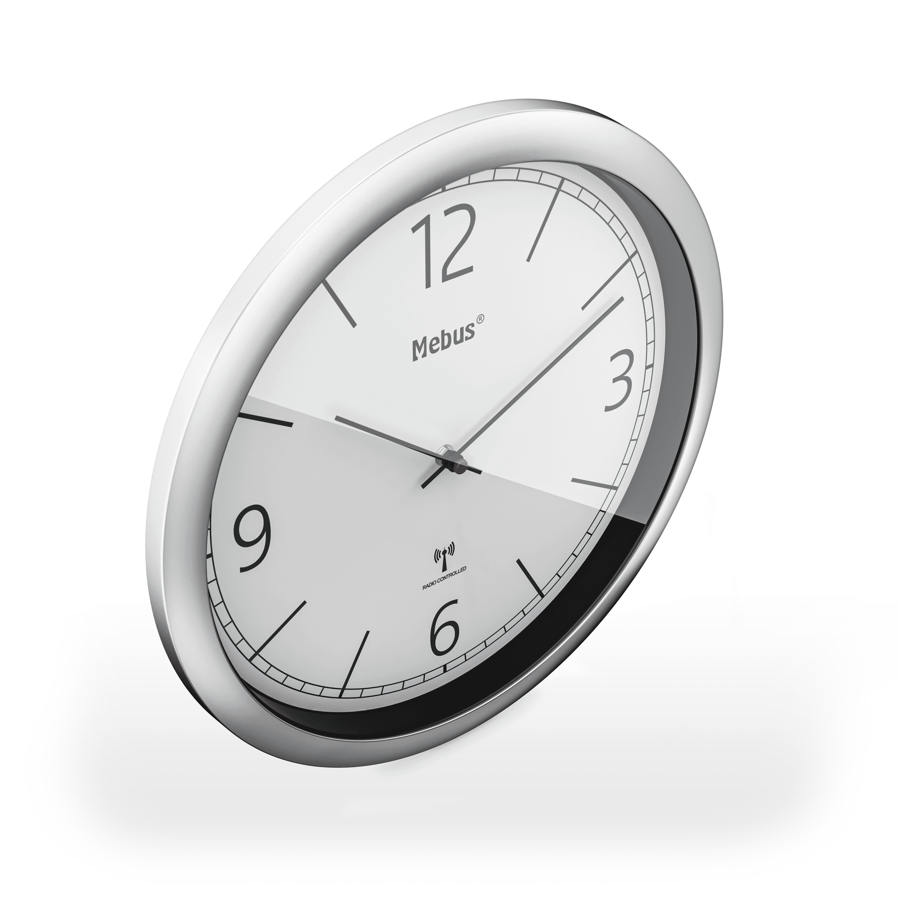 Produktbild Mebus Funk-Wanduhr Ø25cm 3 von 4