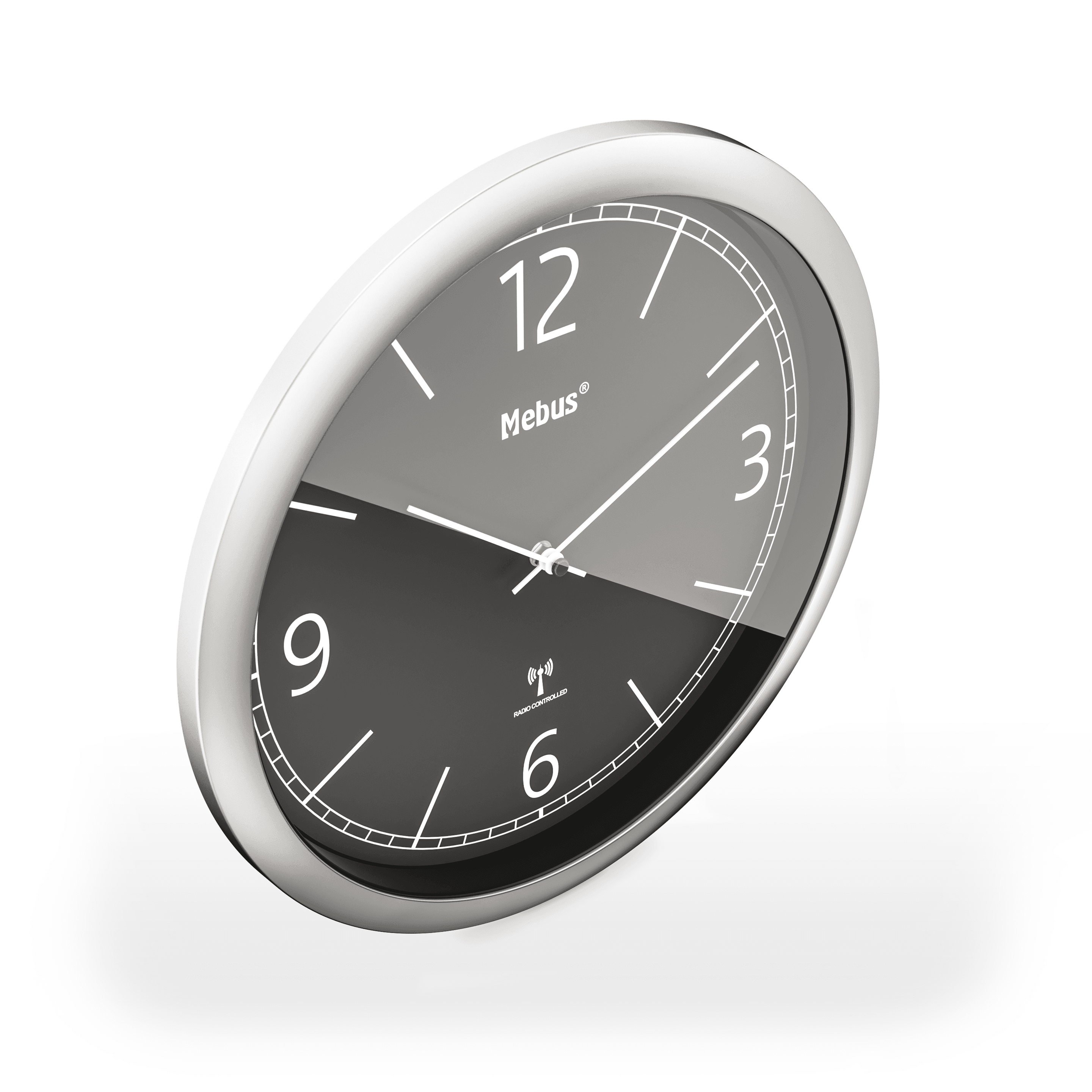 Produktbild Mebus Funk-Wanduhr Ø25cm 3 von 4
