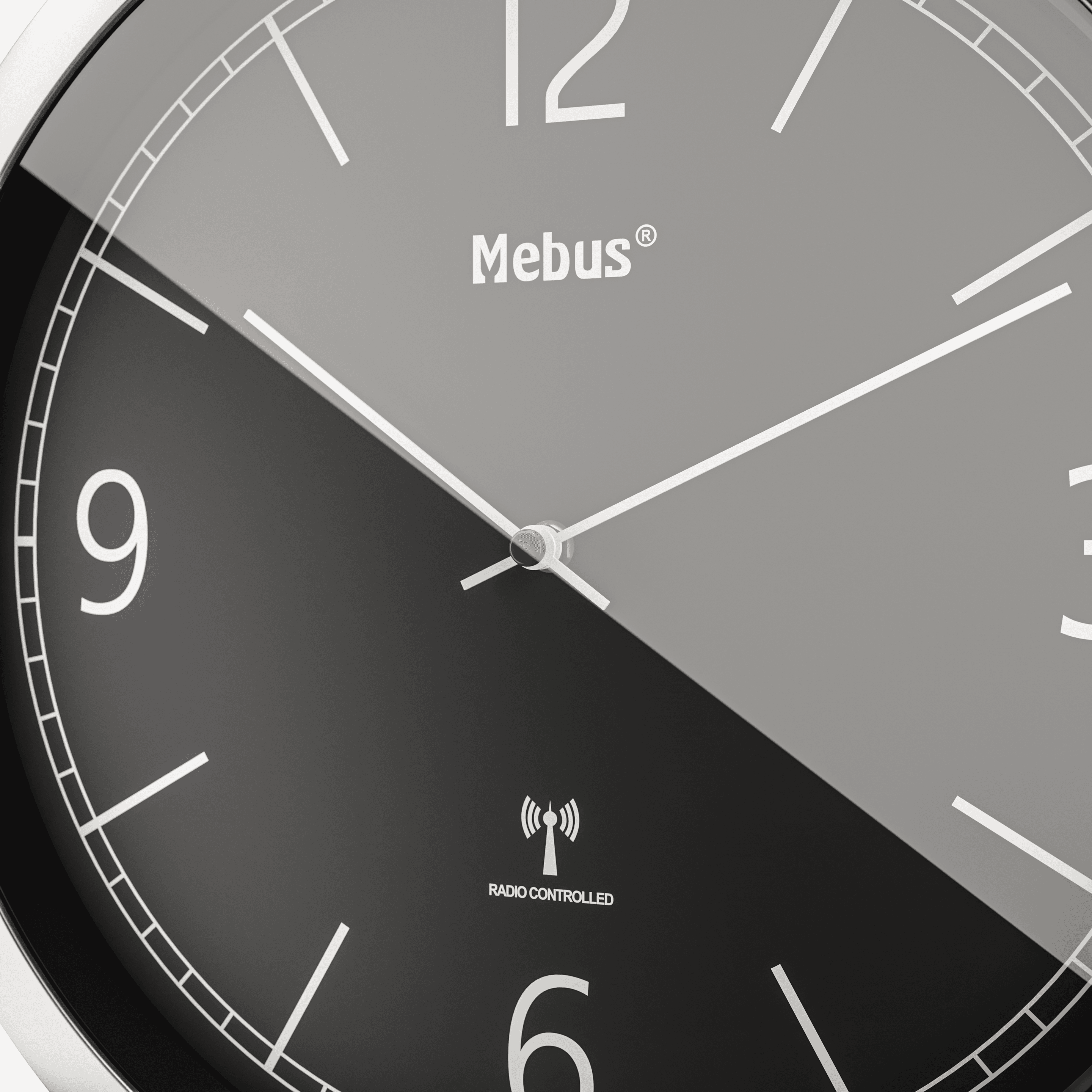 Produktbild Mebus Funk-Wanduhr Ø25cm 2 von 4