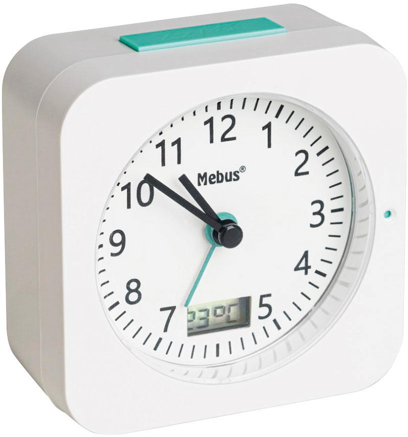 Mebus Analoger Funkwecker mit digitaler Temperaturanzeige