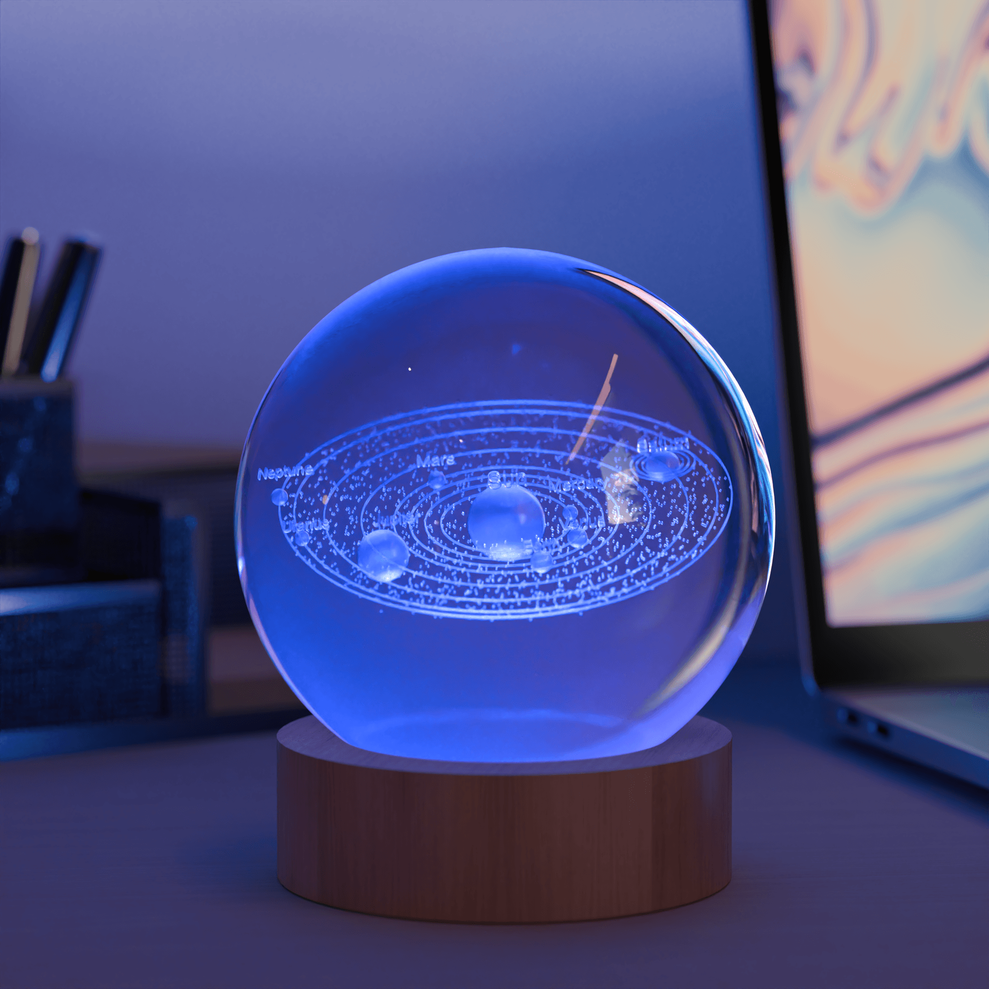 Produktbild Mebus 3D Kristallkugel Sonnensystem 3 von 4