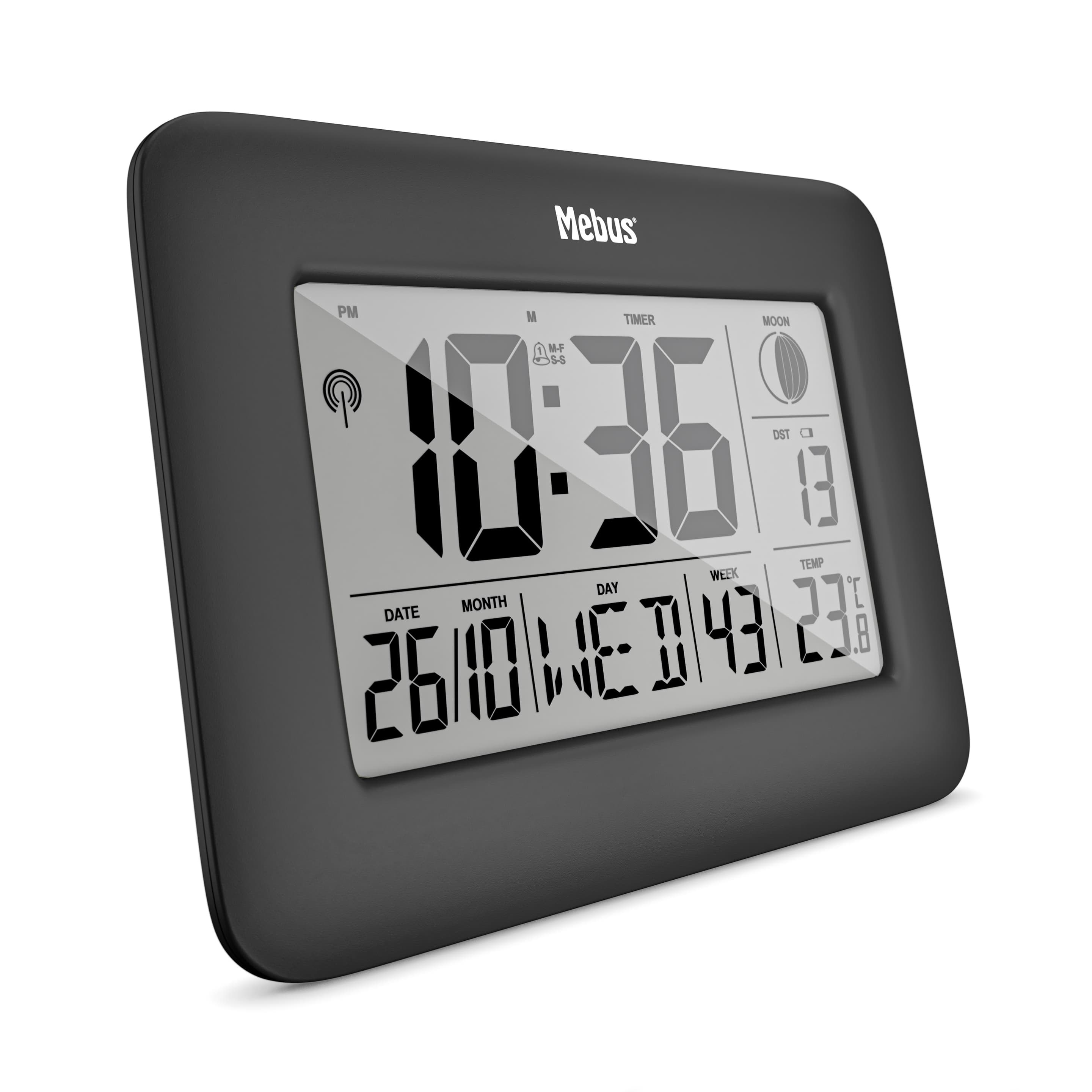 Produktbild Mebus Quarz-Wanduhr Digital 16,2x23cm 4 von 4