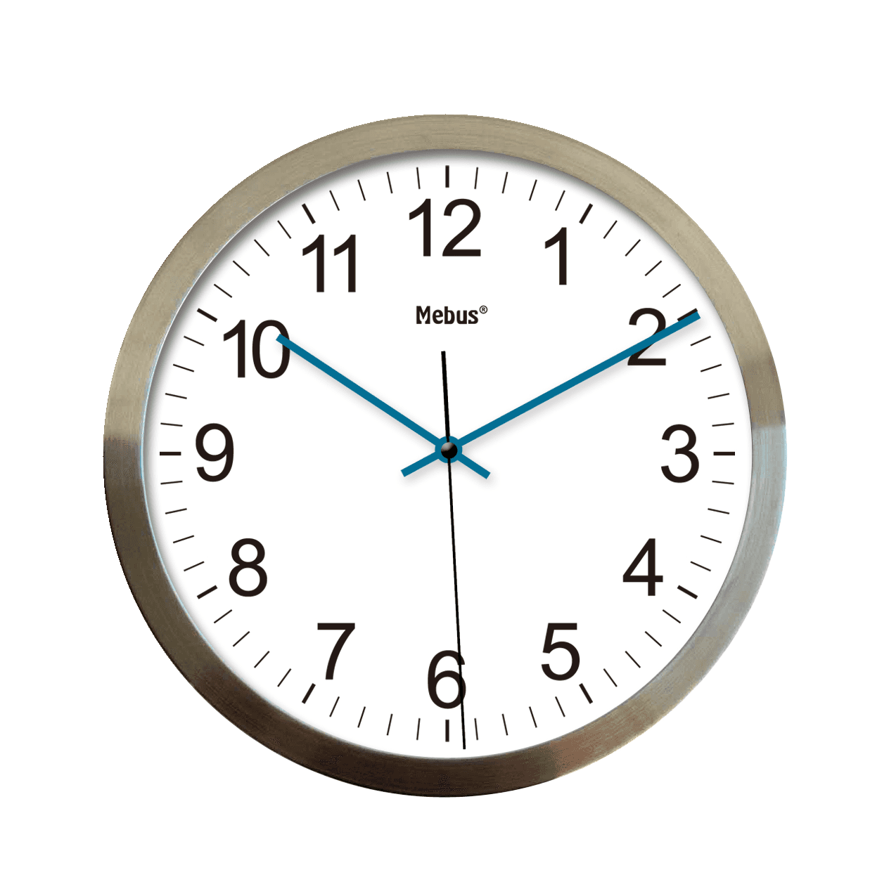 Mebus Quarz-Wanduhr Ø25cm
