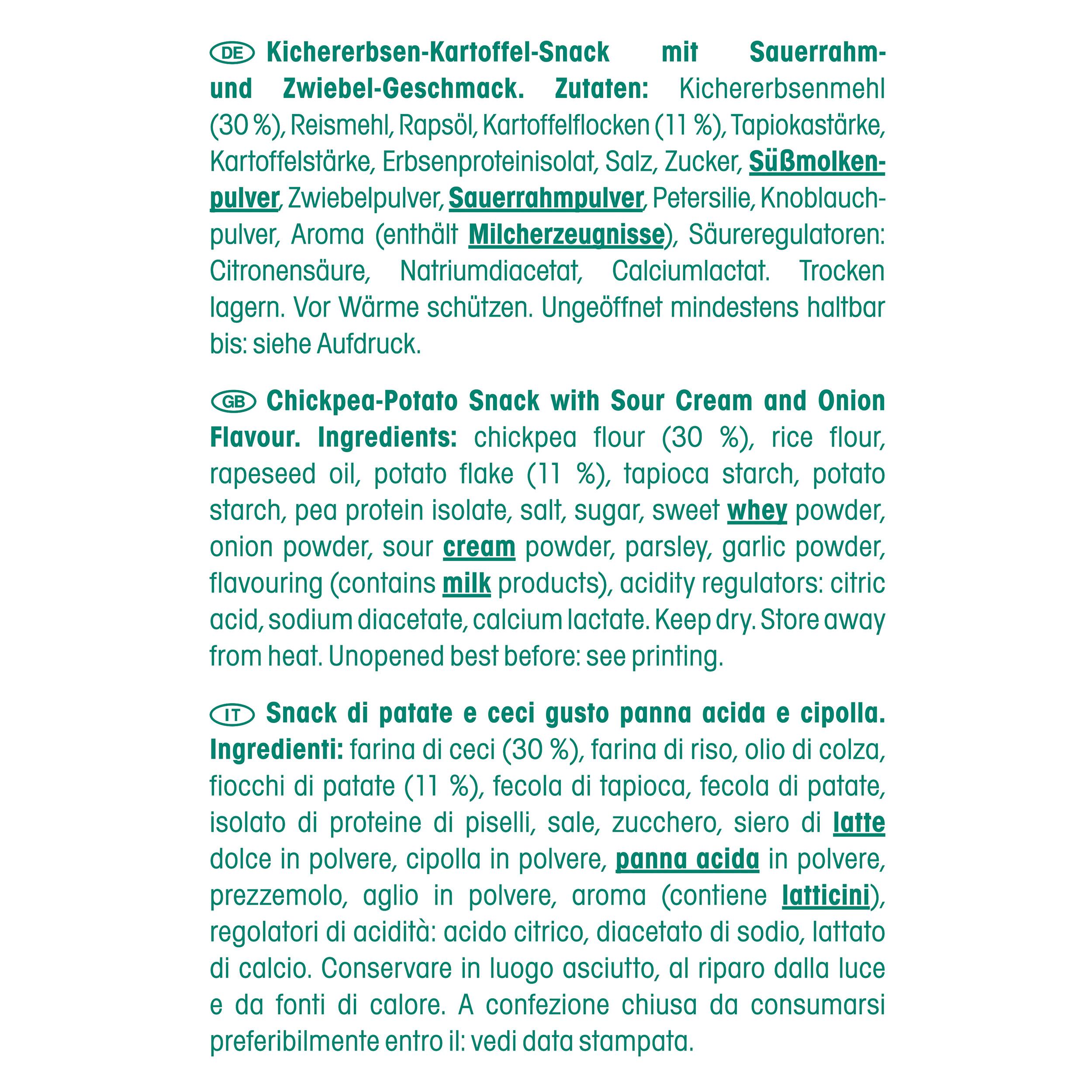 Produktbild Lorenz Kirchererbsen Chips Sour Cream&Onions 4 von 4