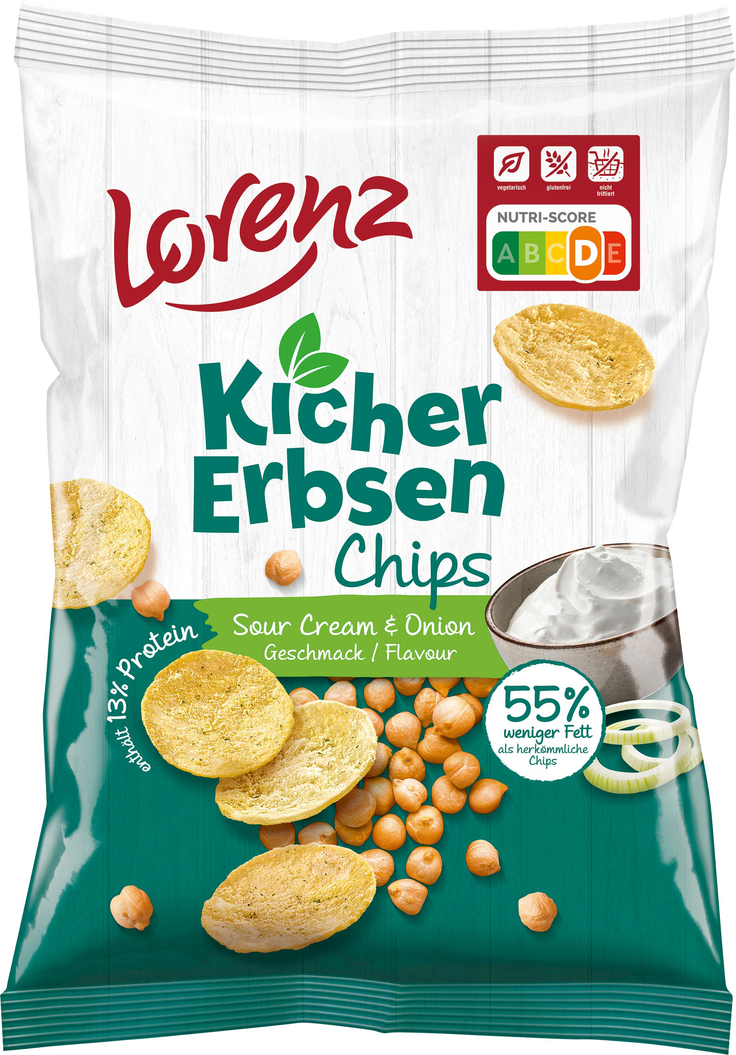 Lorenz Kirchererbsen Chips Sour Cream&Onions