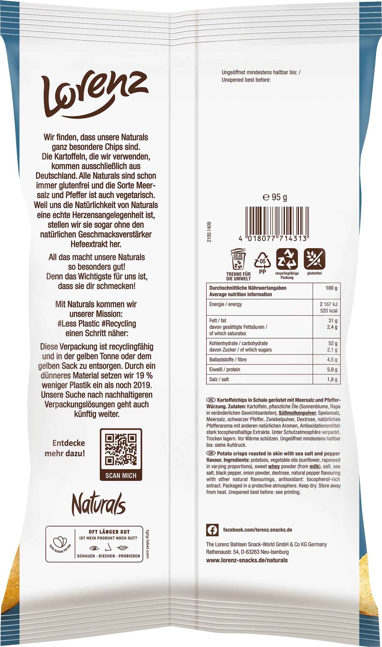 Produktbild Lorenz Naturals Meersalz&Pfeffer 2 von 4