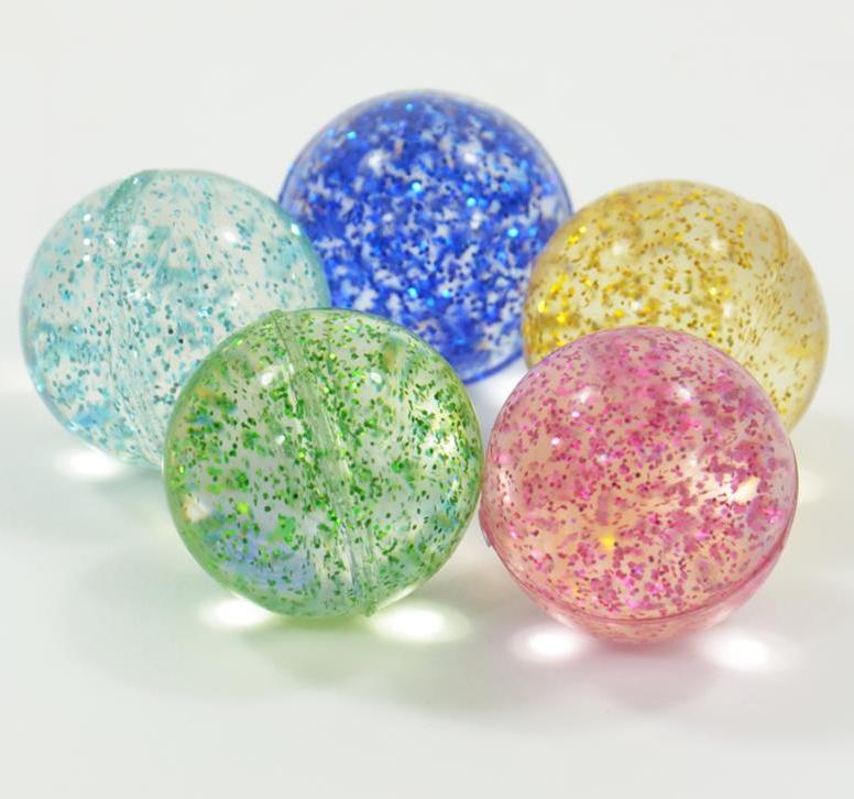 Kögler - Bouncerz, Glitter, Flummis, 10er Set, Bälle im Netz, 25mm