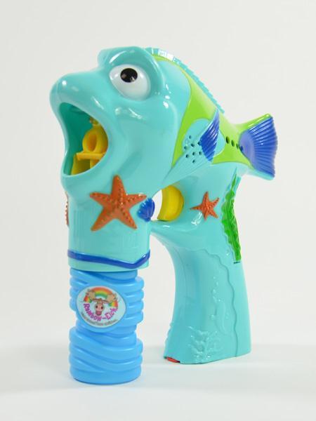 Kögler - Seifenblasenpistole Fishy, Fisch, mit Licht und Geräusch, 2-fach sortiert