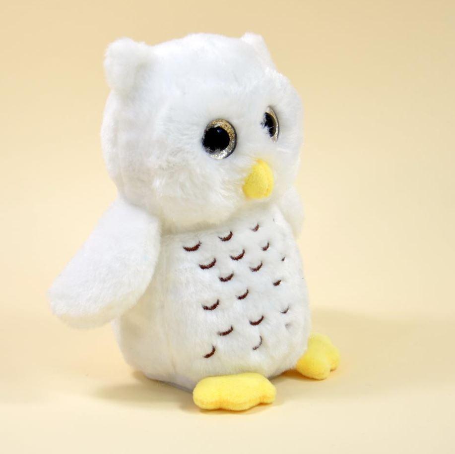 Produktbild Laber-Tiere - Laber-Schnee-Eule"Mia", inklusive Batterien, 18x15x10cm 5 von 5