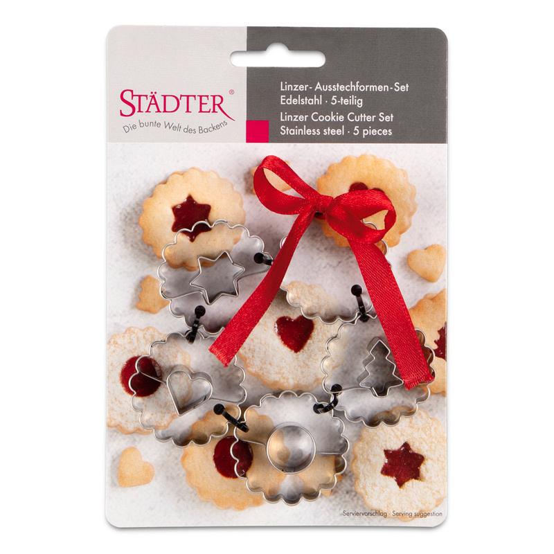 Produktbild Städter Ausstechformen Set Linzer gewellt 5-tlg. 2 von 4