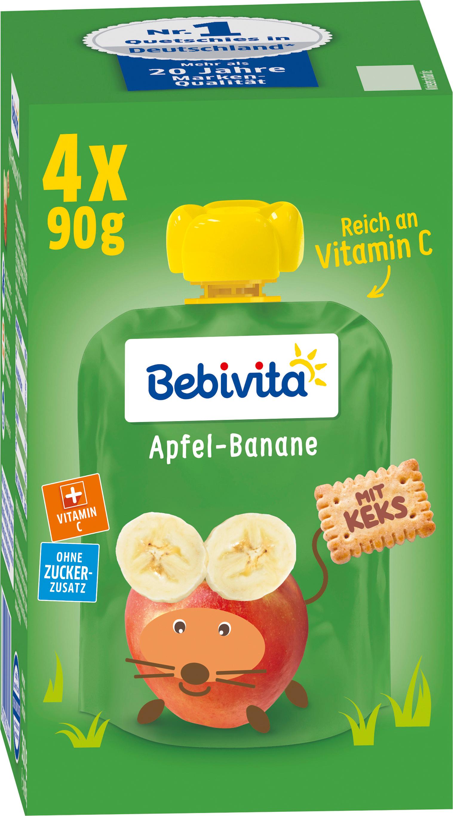 Produktbild Bebivita Quetschbeutel Frucht und Keks 2 von 2