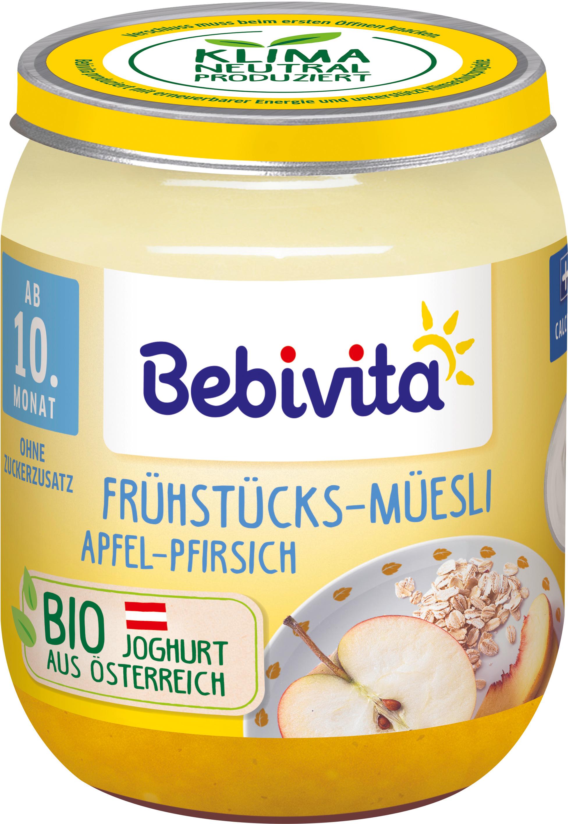 Bebivita Bio Frühstücks-Müesli Apfel-Pfirsich