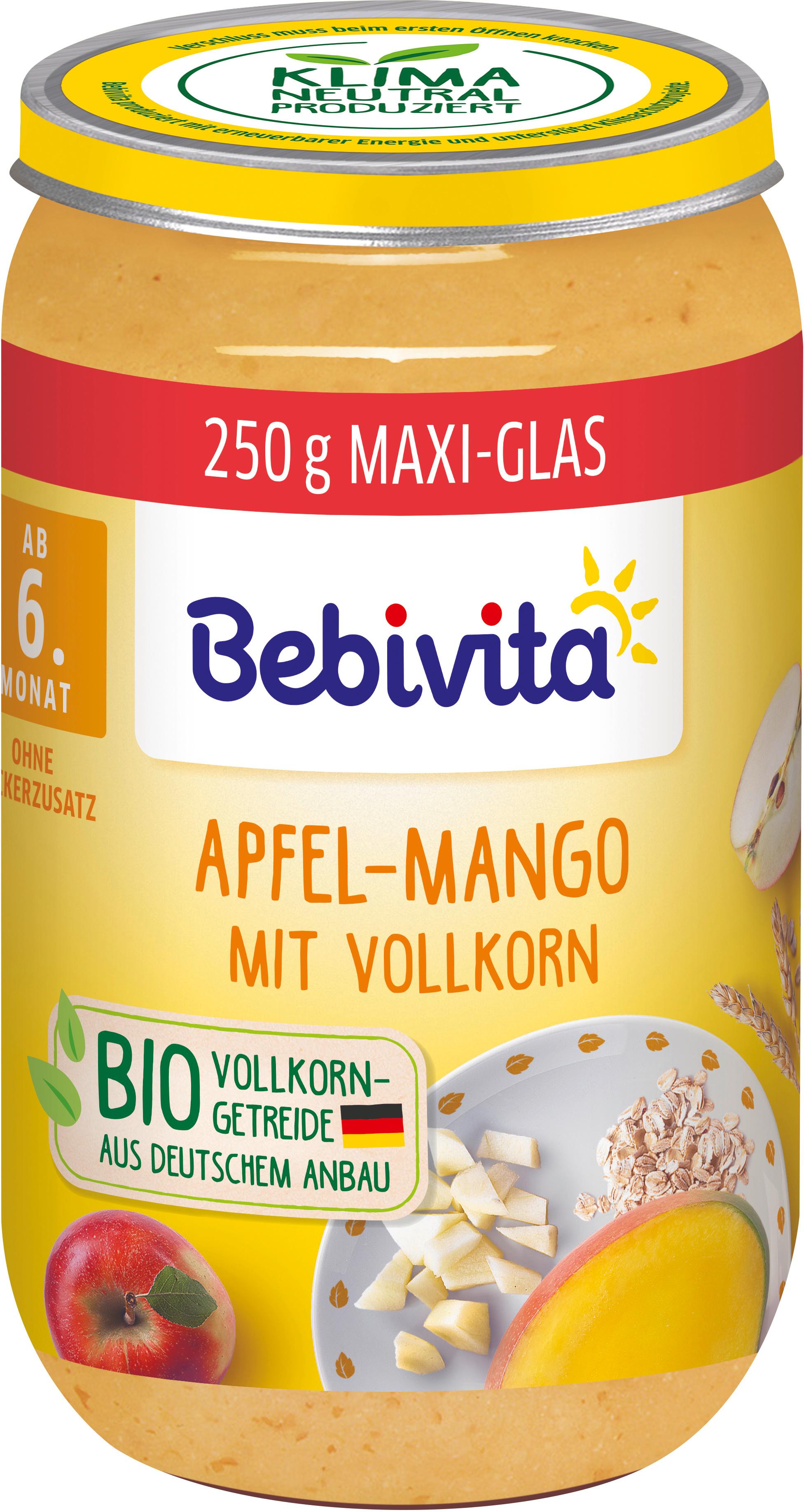 Bebivita Frucht und Getreide 250g: Apfel-Mango mit Vollkorn