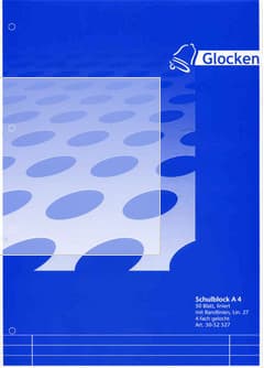 Schulblock A4 Lineatur 27 50 Blatt 4fach gelocht