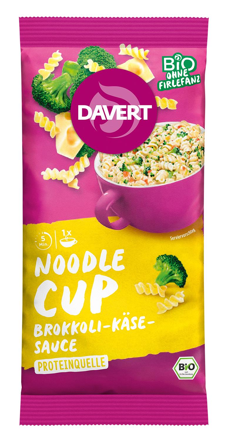Davert Bio Noodle-Cup Brokkoli-Käse-Sauce