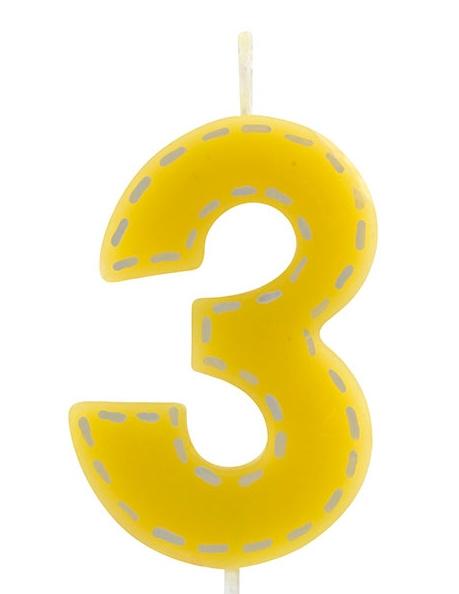 Produktbild pajoma - Geburtstagskerze"Zahl 3" 2 von 2