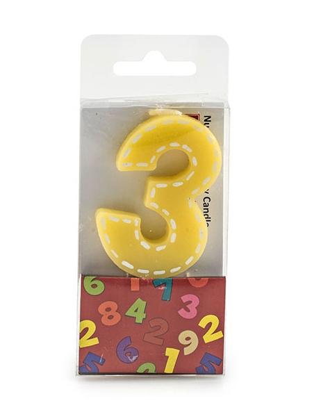 pajoma - Geburtstagskerze"Zahl 3"