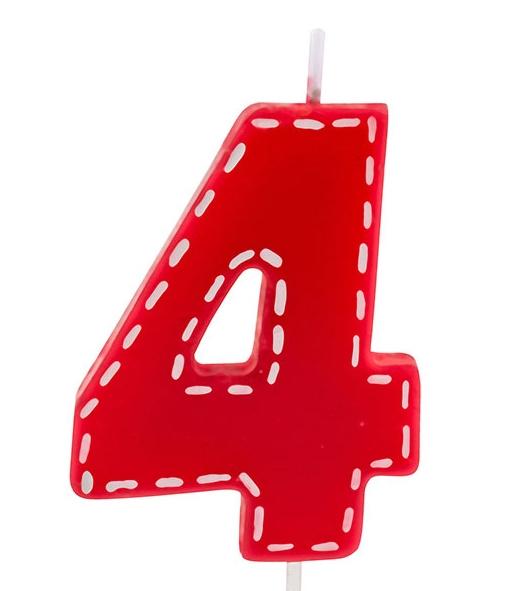 Produktbild pajoma - Geburtstagskerze"Zahl 4" 2 von 2
