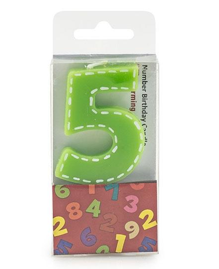 pajoma - Geburtstagskerze"Zahl 5"