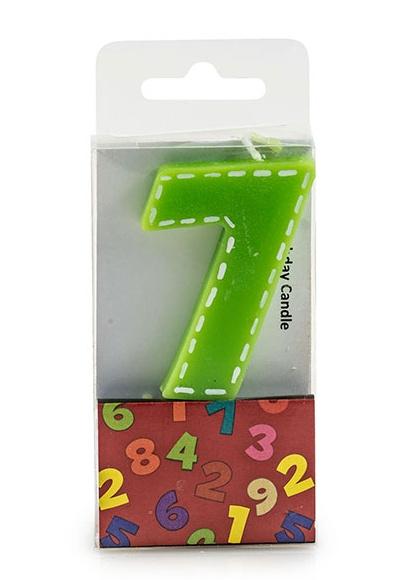 pajoma - Geburtstagskerze"Zahl 7"
