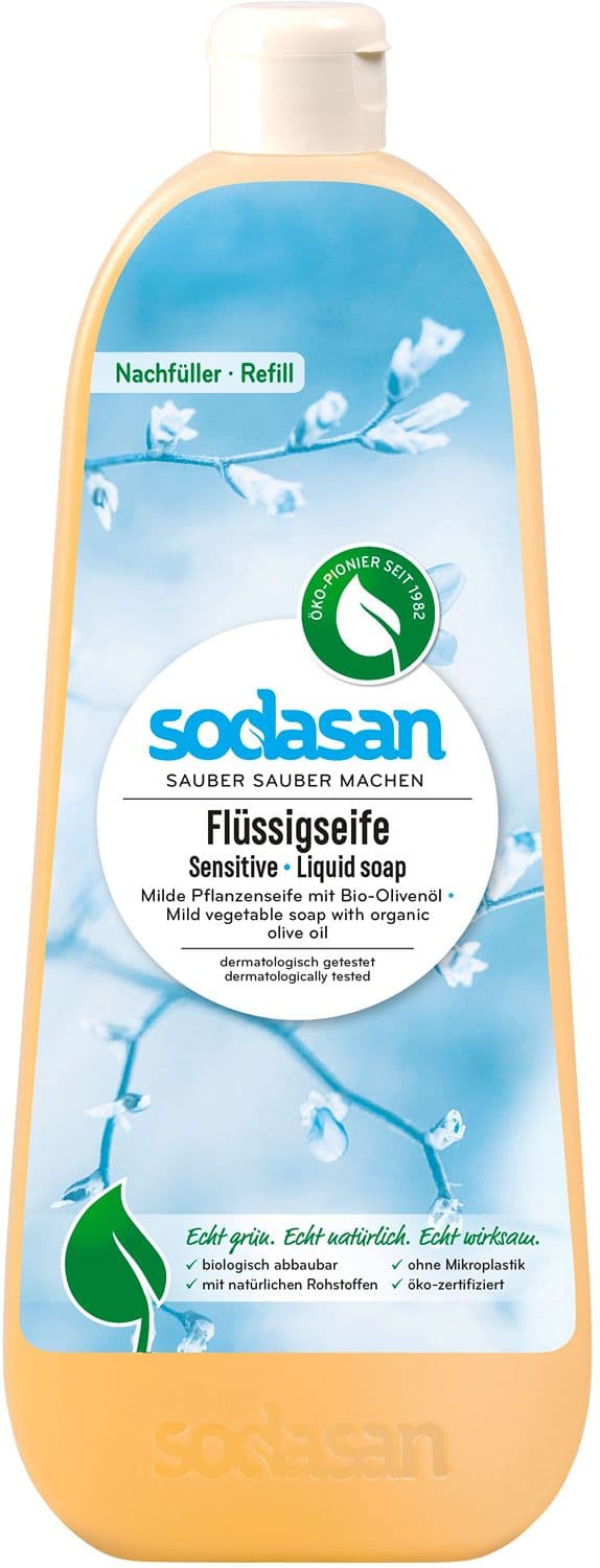 sodasan Flüssigseife Sensitiv Nachfüller