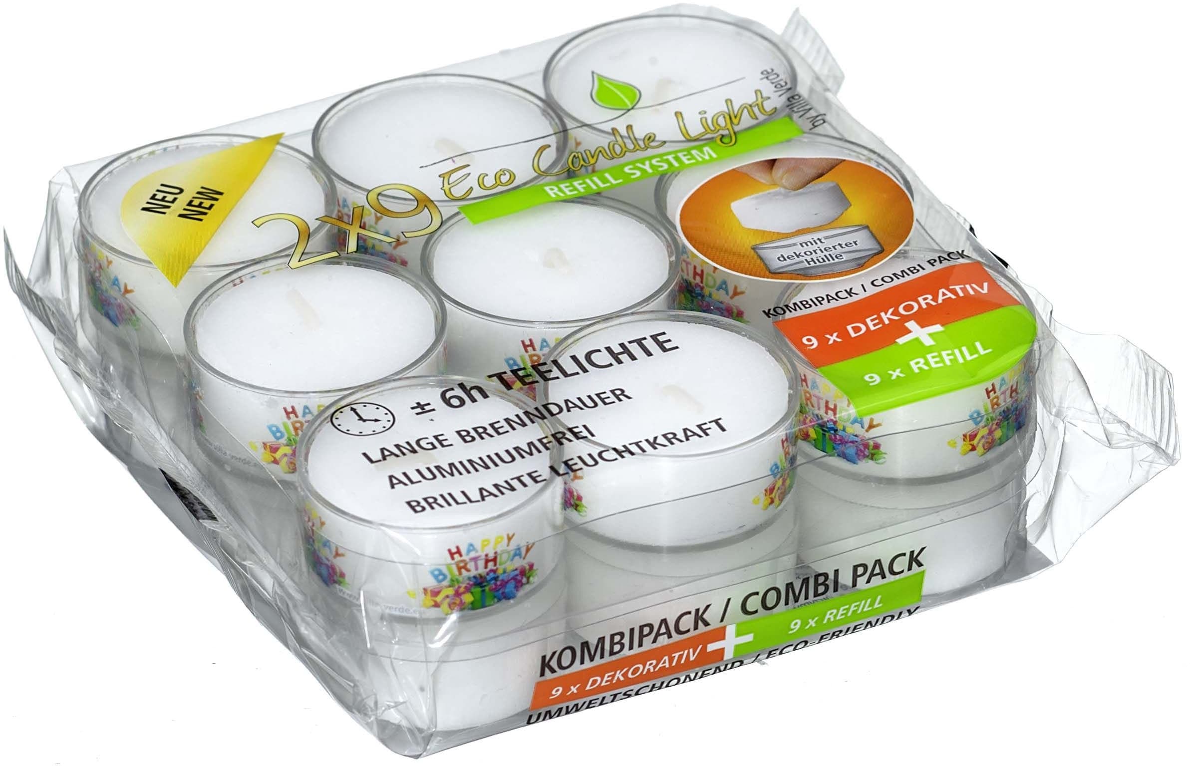 VILLA VERDE Teelichte Happy Birthday