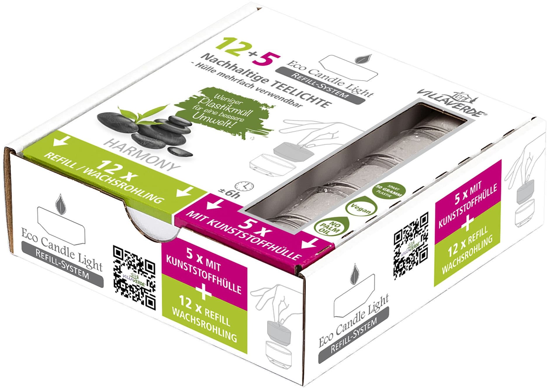 VILLA VERDE Duftteelichte Harmony