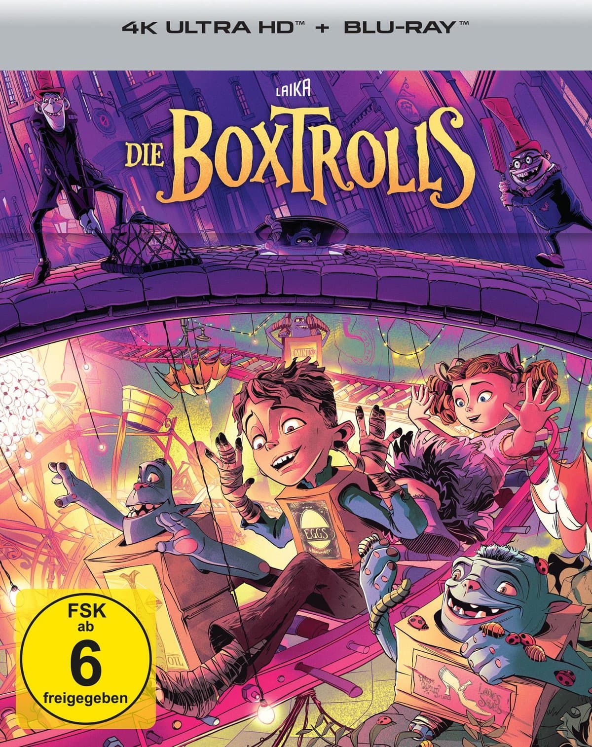 Die Boxtrolls - Steelbook  (4K Ultra HD) (+ Blu-ray)