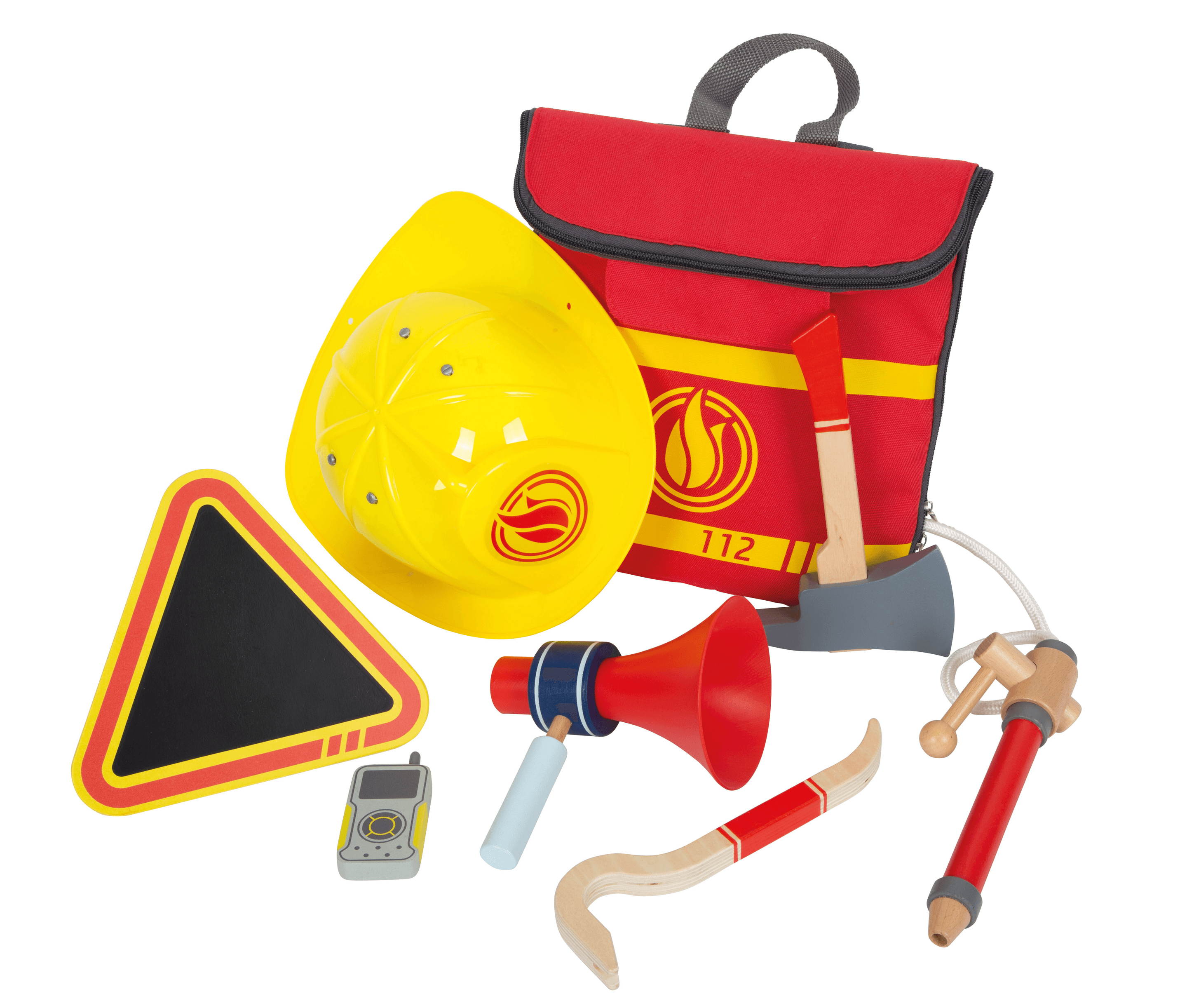 small foot Feuerwehrrucksack mit Feuerwehr-Zubehör und Helm
